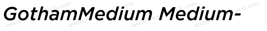 GothamMedium Medium字体转换